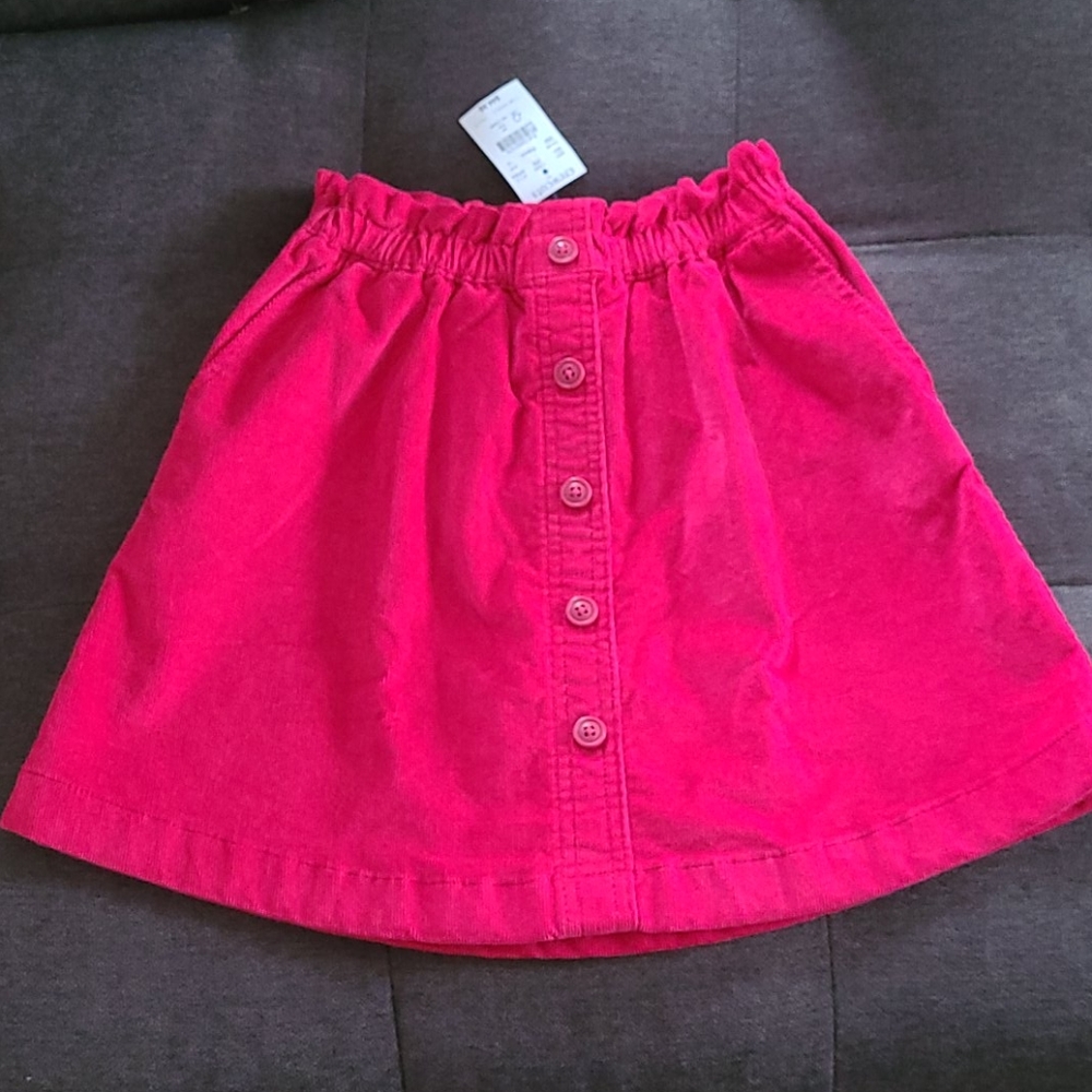 Crewcuts Pink Corduroy Strech Skirt